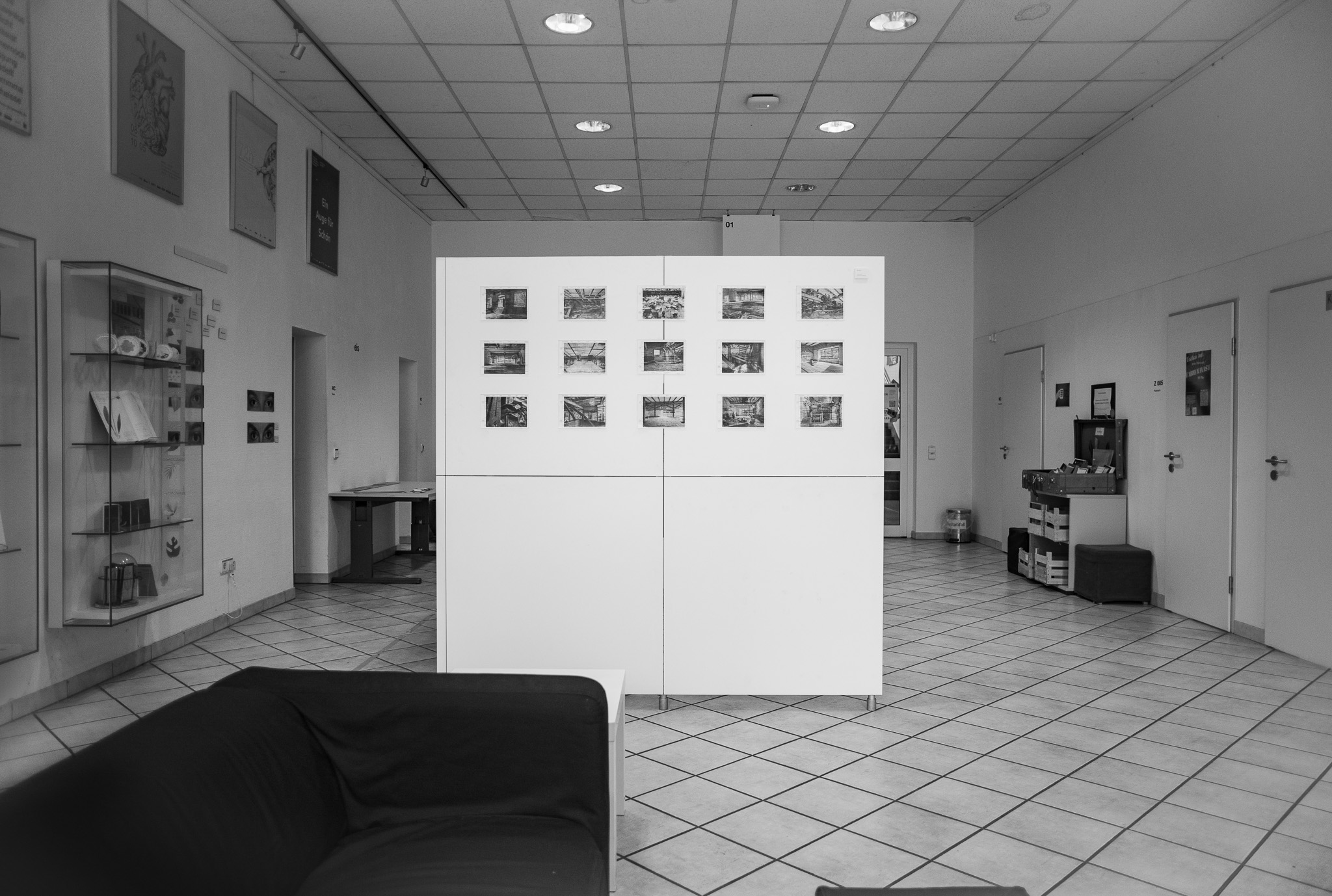 Industrial landscape photograph on vintage paperwork