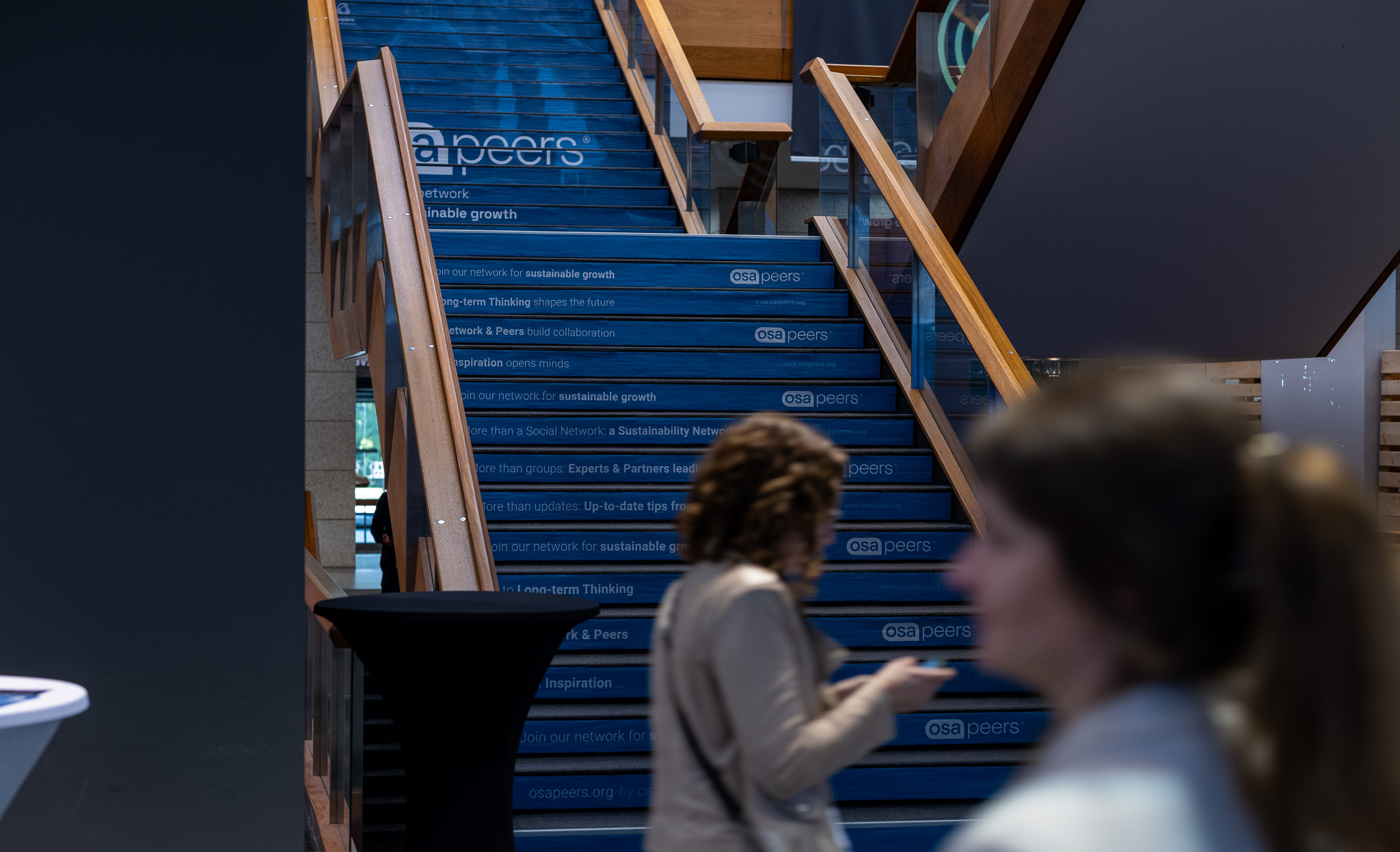 Summit branding application on screens