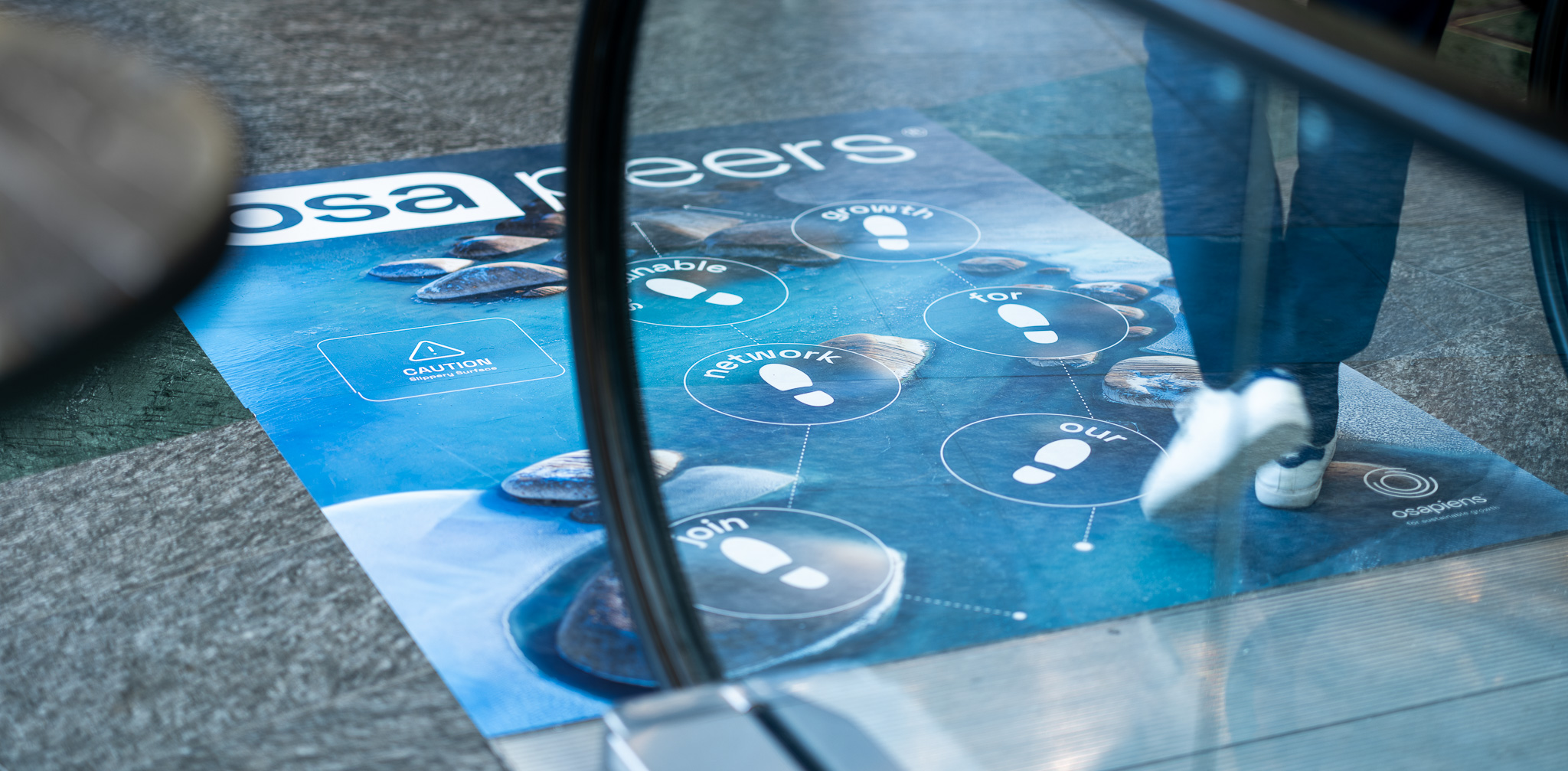 Event badges and materials with astronaut motif