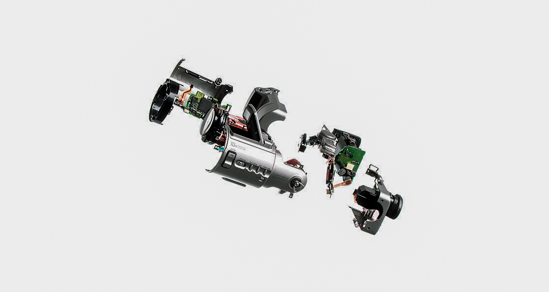 Detailed close-up of Disassembly composition